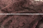 Organza Swirl - Fabric by the yard - 333 Brown