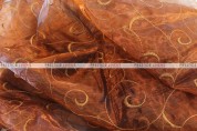 Organza Swirl - Fabric by the yard - 342 Copper