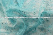 Organza Swirl - Fabric by the yard - 927 Aqua