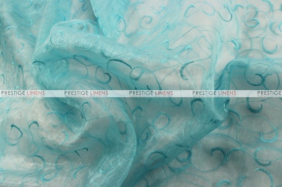Organza Swirl - Fabric by the yard - 927 Aqua