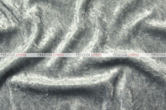 Panne Velvet - Fabric by the yard - Grey