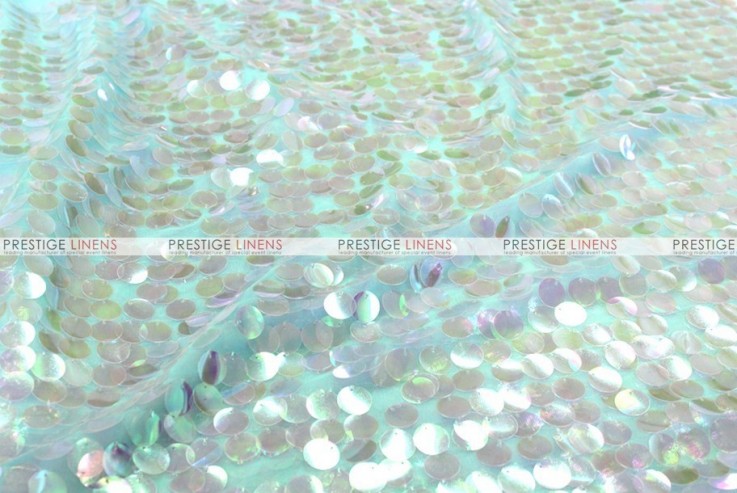 Linens Sequin Fabric Tablecloth, Mint-Sequin Fabric-by The Yard 