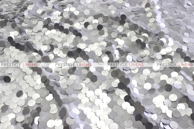Payette Sequins - Fabric by the yard - Silver (Dull)