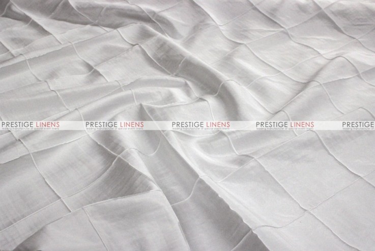 Pintuck Taffeta - Fabric by the yard - White