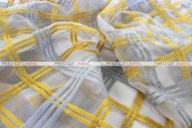 Plaid Sheer - Fabric by the yard - Gold/Silver
