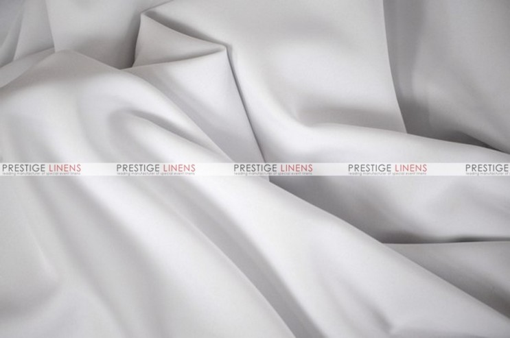 Polyester Poplin - Fabric by the yard - 126 White