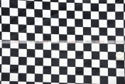 Race Check Lamour - Fabric by the yard - 1 Inch - White