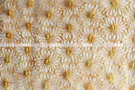 Rainbow Sunflower - Fabric by the yard - Gold