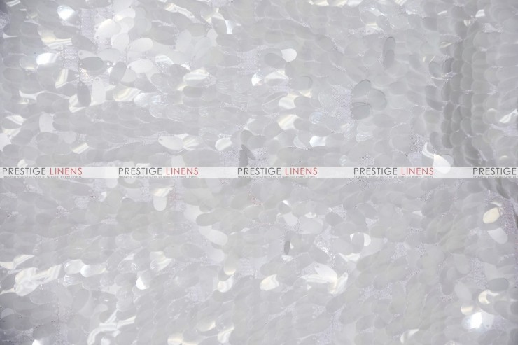 Raindrop Sequins - Fabric by the yard - White