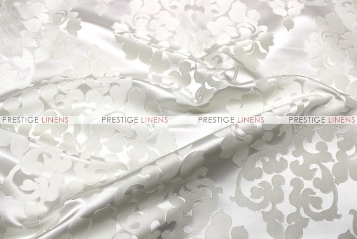 Regal Jacquard - Fabric by the yard - White