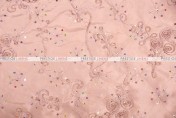 Ribbon Sequins Taffeta - Fabric by the yard - Blush