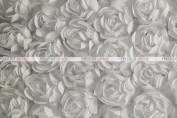 Rose Bordeaux - Fabric by the yard - Silver