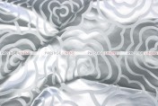 Rose Jacquard - Fabric by the yard - Silver