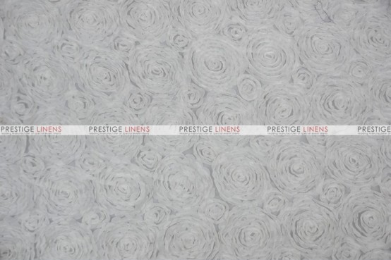 Rosette Chiffon - Fabric by the yard - White