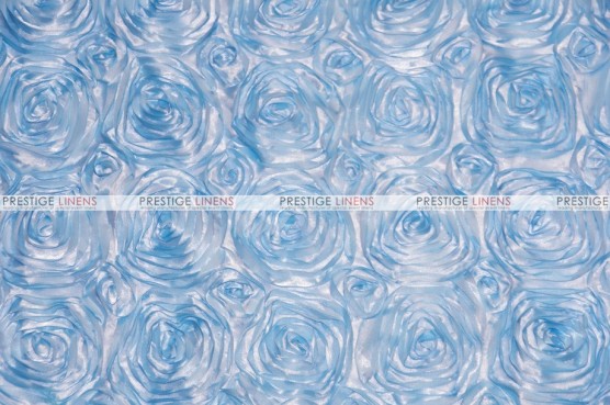 Rosette Satin - Fabric by the yard - Baby Blue