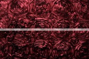Rosette Satin - Fabric by the yard - Burgundy