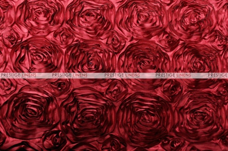 Rosette Satin - Fabric by the yard - Cherry