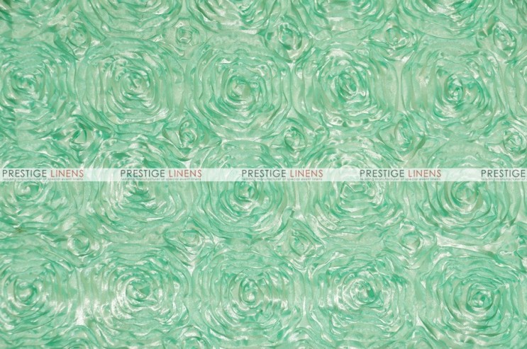 Rosette Satin - Fabric by the yard - Mint