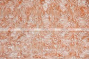 Rosette Satin - Fabric by the yard - Peach