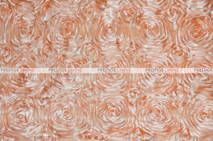 Rosette Satin - Fabric by the yard - Peach