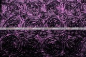 Rosette Satin - Fabric by the yard - Plum