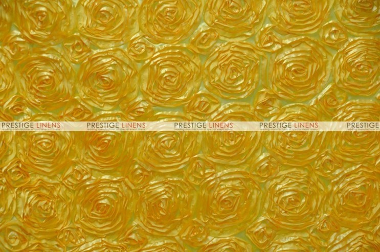 Rosette Satin - Fabric by the yard - Yellow