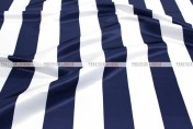 Striped Print Lamour - Fabric by the yard - 3.5 Inch - Navy