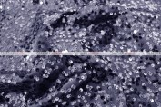 Taffeta Sequins Embroidery - Fabric by the yard - Navy