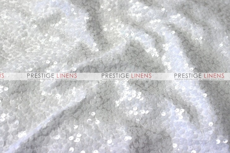 Taffeta Sequins Embroidery - Fabric by the yard - White