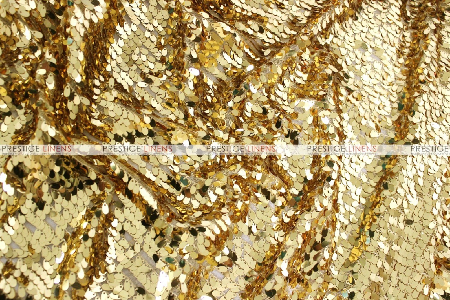 Gold Dangle Sequin Fabric