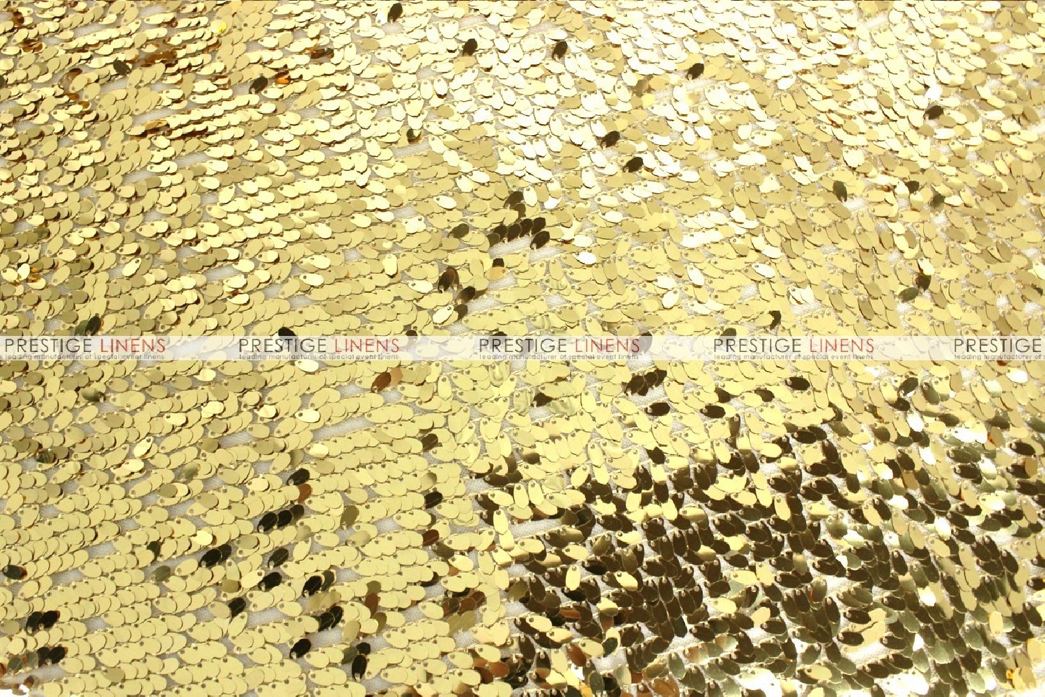 Teardrop Sequins - Fabric by the yard - Gold - Prestige Linens