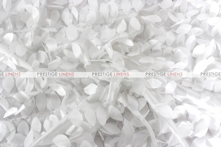 Leaf Petal Taffeta Draping - White