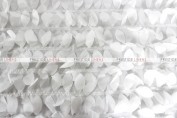 Leaf Petal Taffeta Draping - White