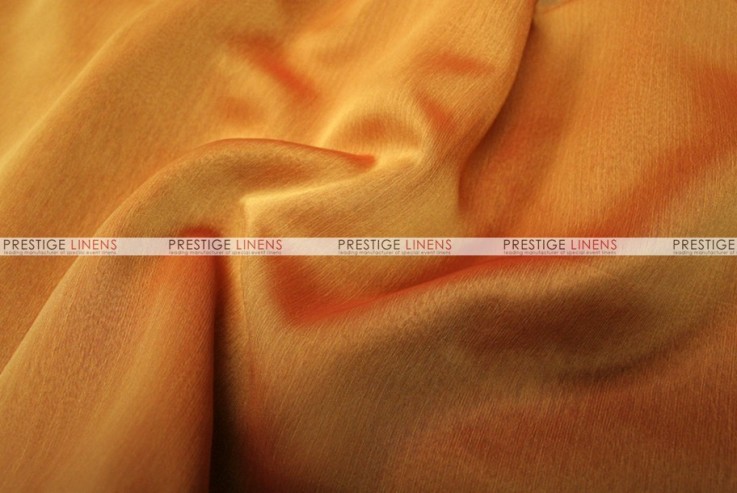 Two Tone Chiffon - Fabric by the yard - Dk Orange