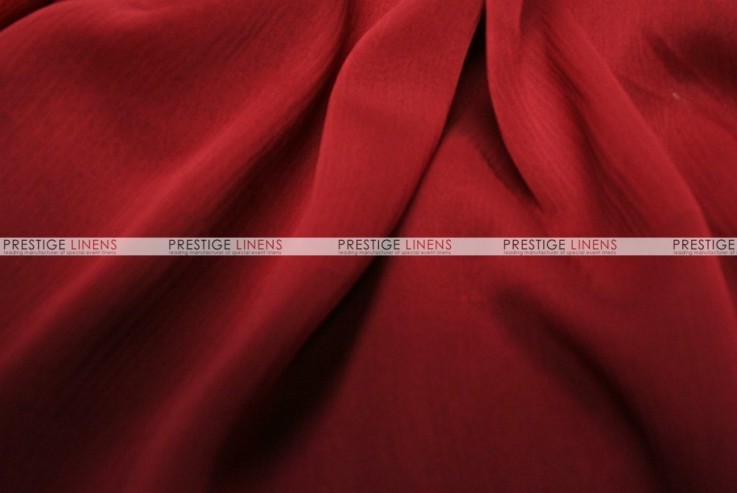 Two Tone Chiffon - Fabric by the yard - Dk Red