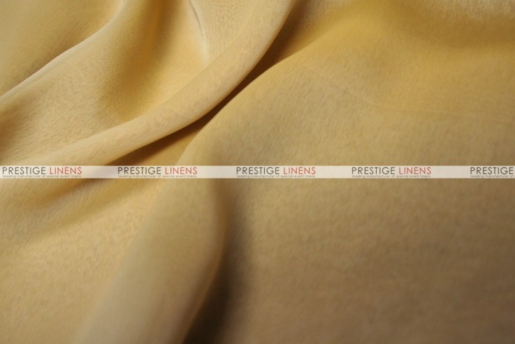 Two Tone Chiffon - Fabric by the yard - Mustard/White