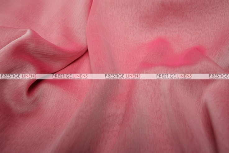Two Tone Chiffon - Fabric by the yard - White/Fuchsia