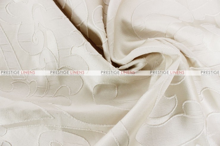 Vintage Damask - Fabric by the yard - White - Prestige Linens