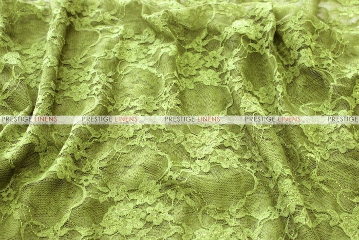Victorian Stretch Lace - Fabric by the yard - Avocado