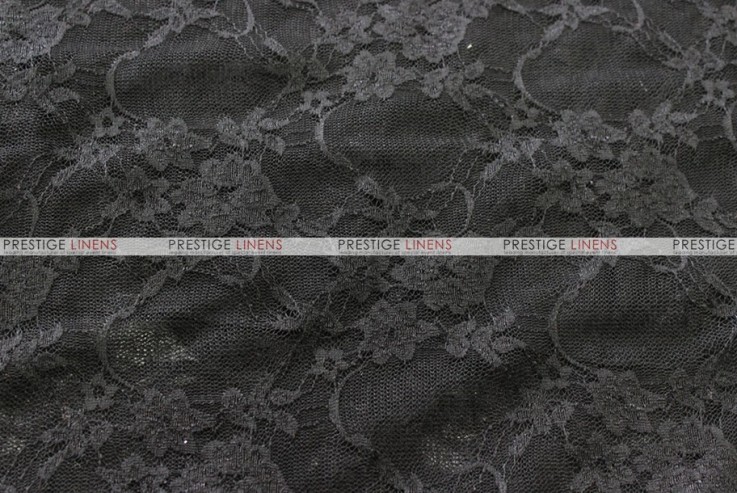 Victorian Stretch Lace - Fabric by the yard - Black