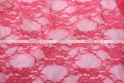 Victorian Stretch Lace - Fabric by the yard - Dk Coral