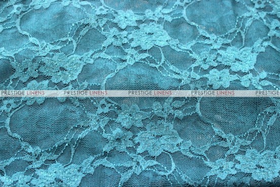 Victorian Stretch Lace - Fabric by the yard - Dk Teal