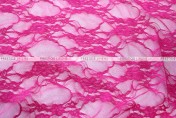 Victorian Stretch Lace - Fabric by the yard - Fuchsia