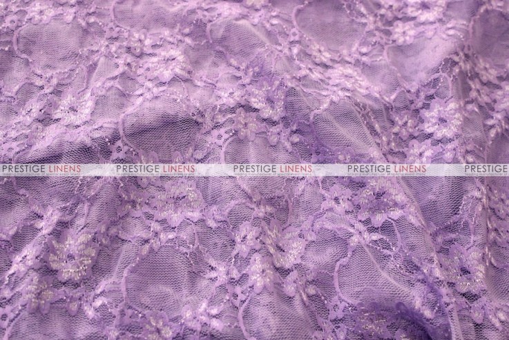 Victorian Stretch Lace - Fabric by the yard - Lilac