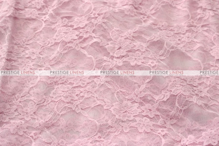 Victorian Stretch Lace - Fabric by the yard - Pink