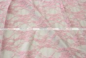 Victorian Stretch Lace - Fabric by the yard - Pink