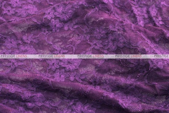 Victorian Stretch Lace - Fabric by the yard - Plum