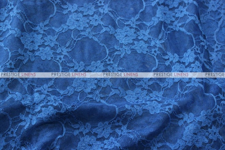 Victorian Stretch Lace - Fabric by the yard - Royal