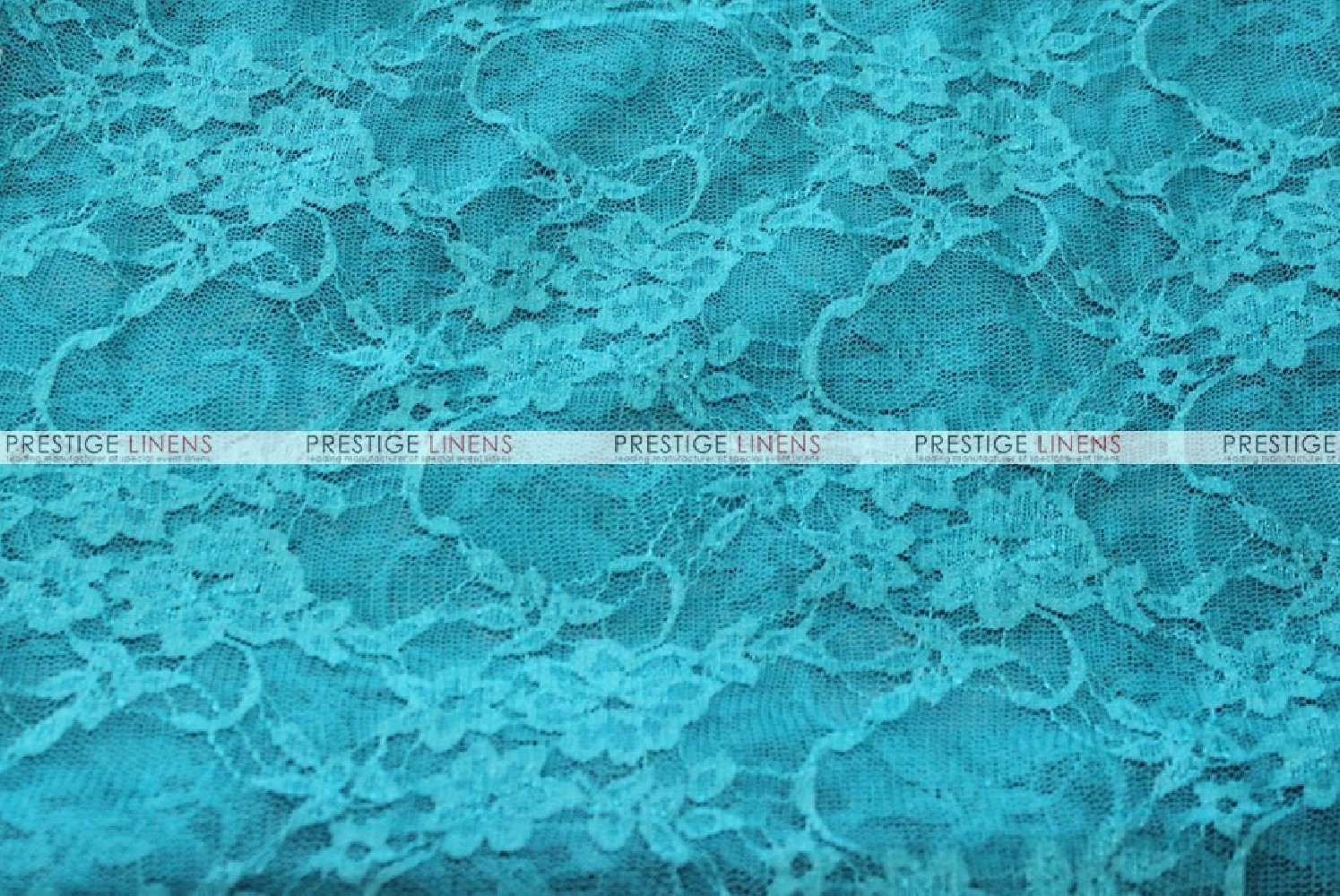Victorian Stretch Lace - Fabric by the yard - Teal - Prestige Linens