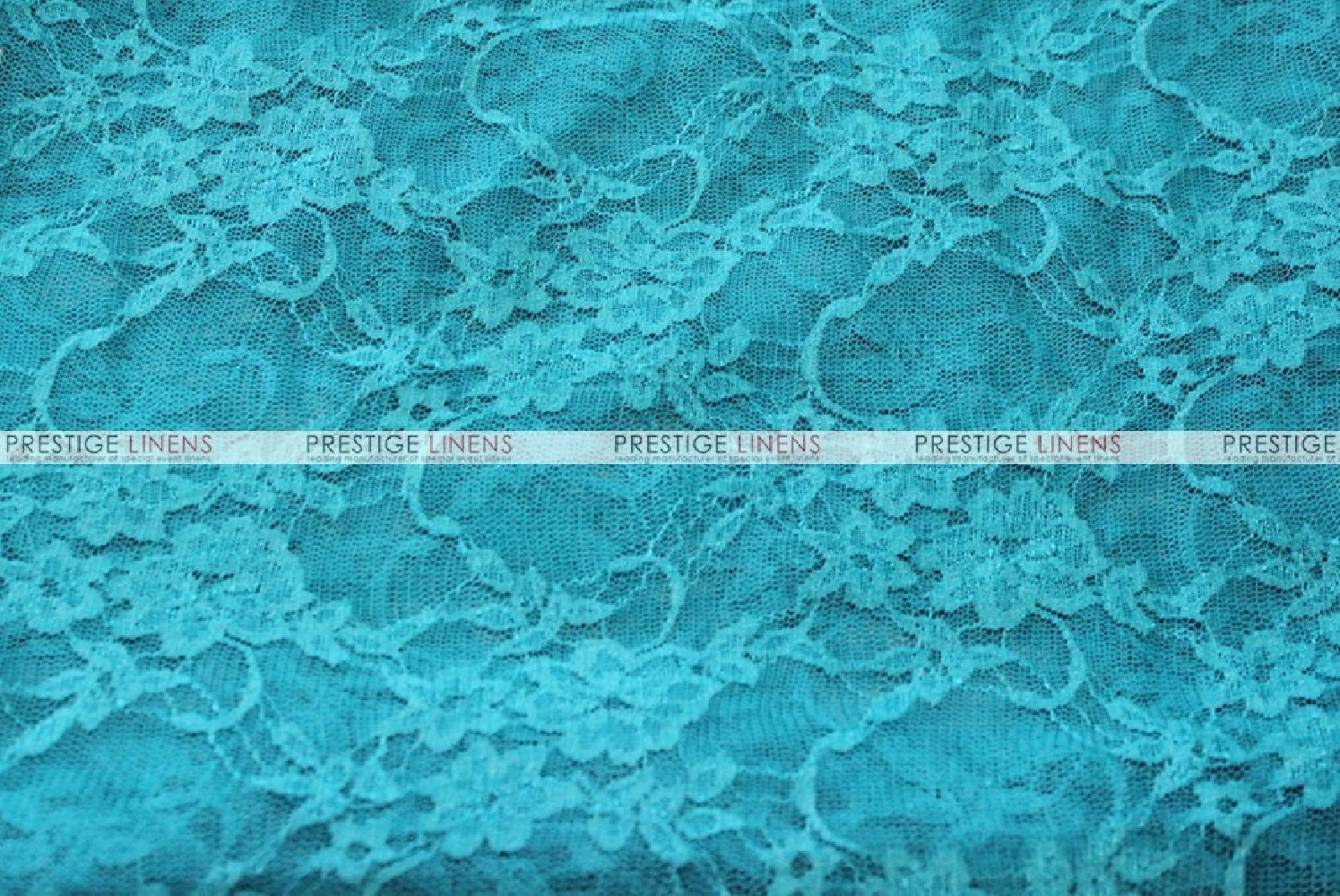 Victorian Stretch Lace - Fabric by the yard - Teal